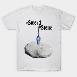 The Sword In The Stone - Thunderfury - WoW Classic - Black Writing T-Shirt